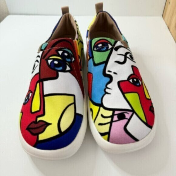 US 10 UIN Slip On Shoes Canvas Comfortable Loafers Fantasy (EU 42) - Picture 5 of 13